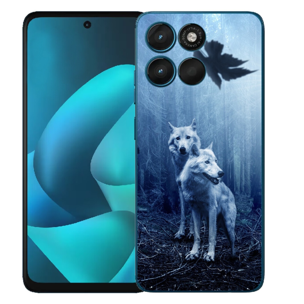 Gelový kryt mmCase na Motorola Moto G57 Power - vlci v lese