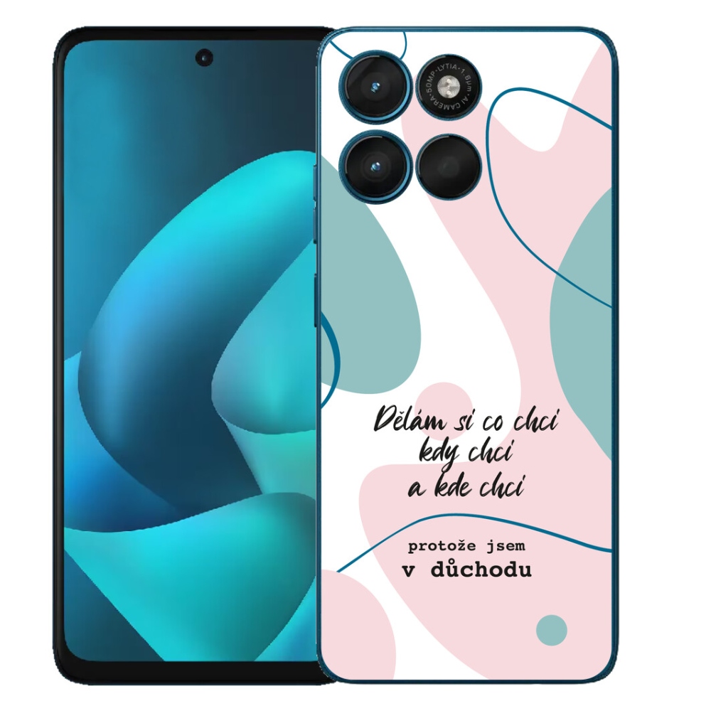 Gelový kryt mmCase na Motorola Moto G57 Power - vtipný text 10 bílé pozadí