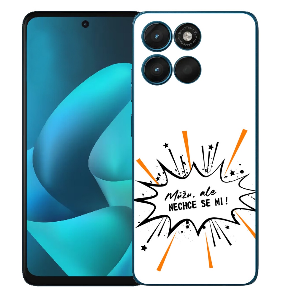 Gelový kryt mmCase na Motorola Moto G57 Power - vtipný text 11 bílé pozadí