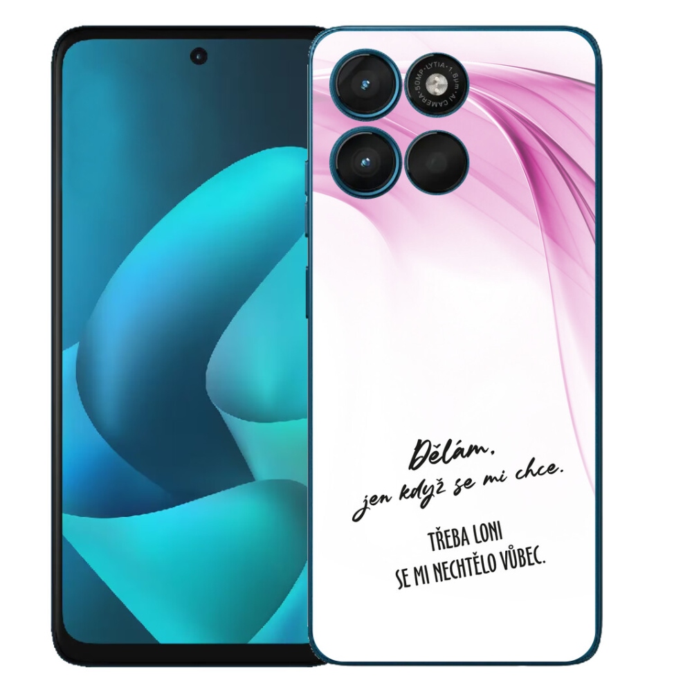 Gelový kryt mmCase na Motorola Moto G57 Power - vtipný text 12 bílé pozadí