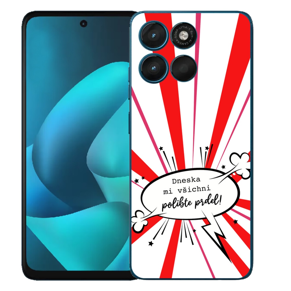 Gelový kryt mmCase na Motorola Moto G57 Power - vtipný text 15 bílé pozadí