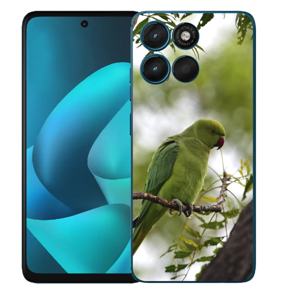 Gelový kryt mmCase na Motorola Moto G57 Power - zelený papoušek