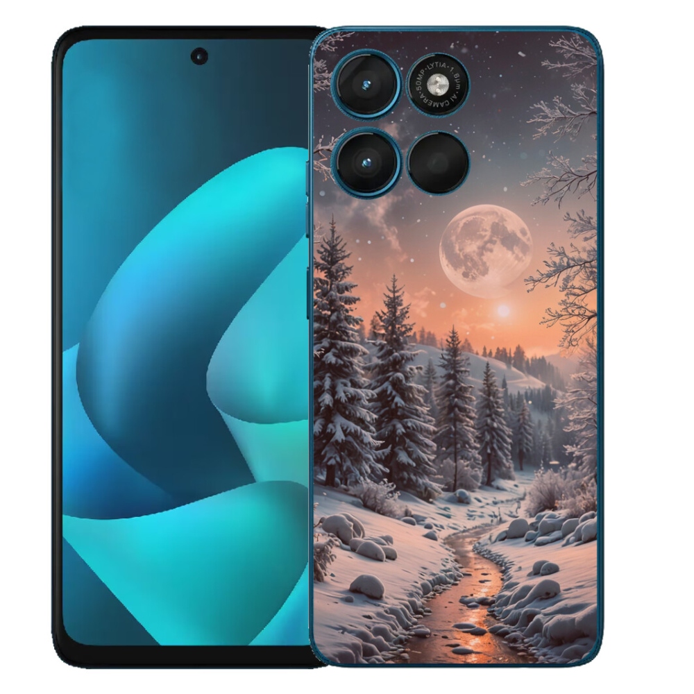 Gelový kryt mmCase na Motorola Moto G57 Power - zimní krajina 2