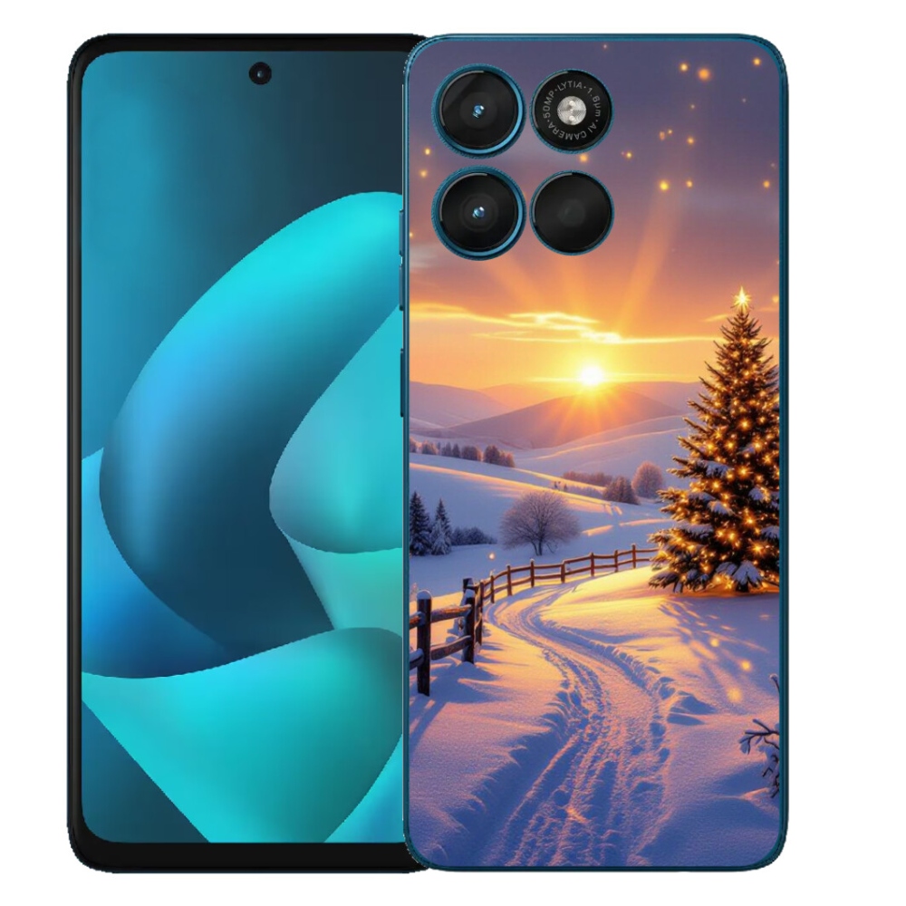 Gelový kryt mmCase na Motorola Moto G57 Power - zimní krajina