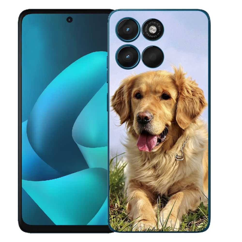 Gelový kryt mmCase na Motorola Moto G57 Power - zlatý retrívr