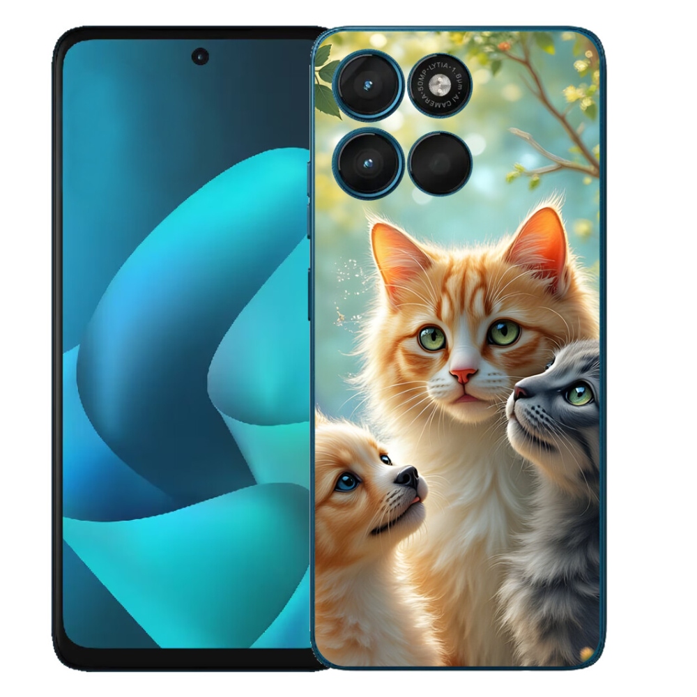 Gelový kryt mmCase na Motorola Moto G57 Power - zvířecí přátelství 2