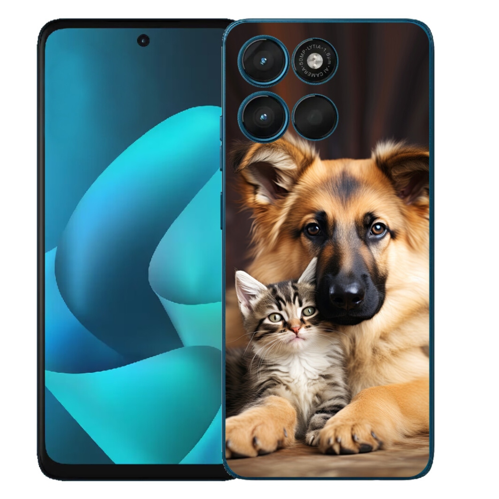Gelový kryt mmCase na Motorola Moto G57 Power - zvířecí přátelství