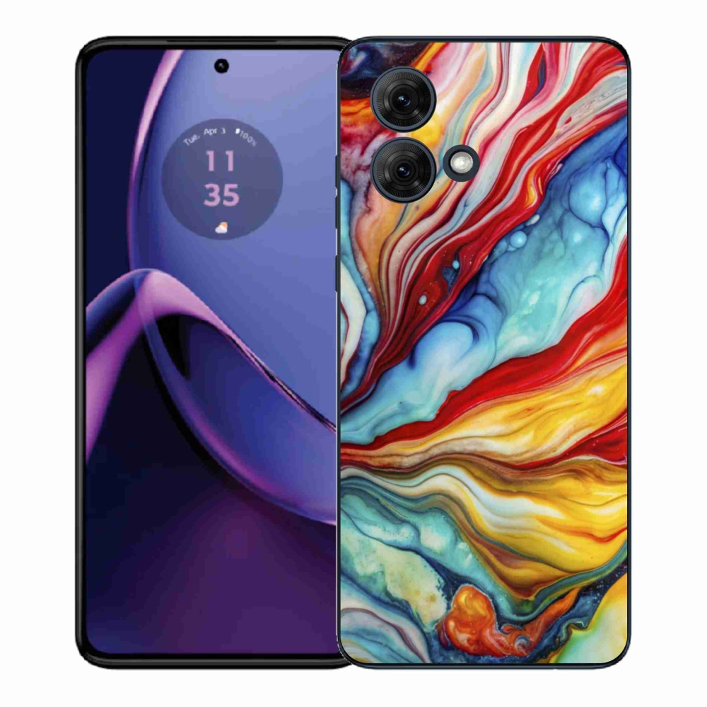Gelový kryt mmCase na Motorola Moto G84 5G - abstraktní motiv 58