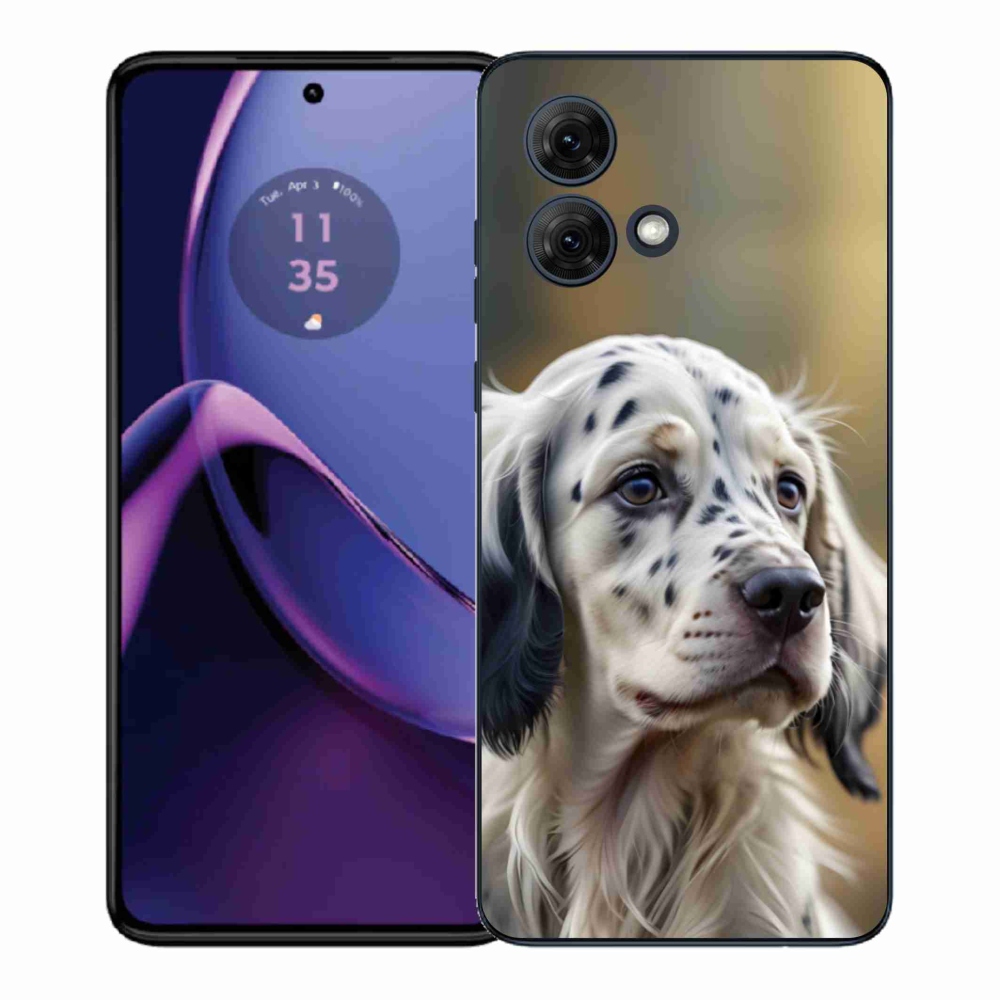 Gelový kryt mmCase na Motorola Moto G84 5G - anglický setr