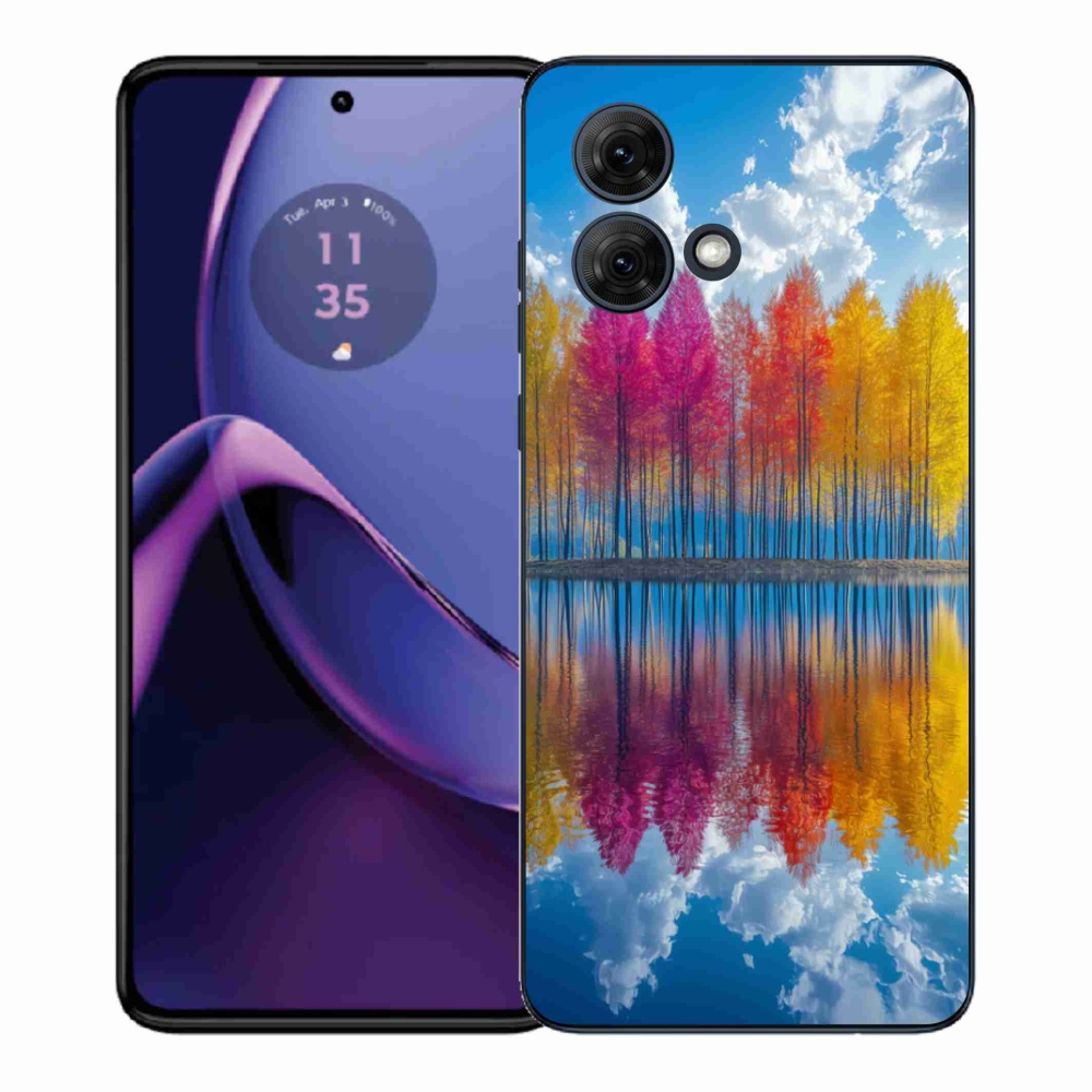 Gelový kryt mmCase na Motorola Moto G84 5G - barevné stromy
