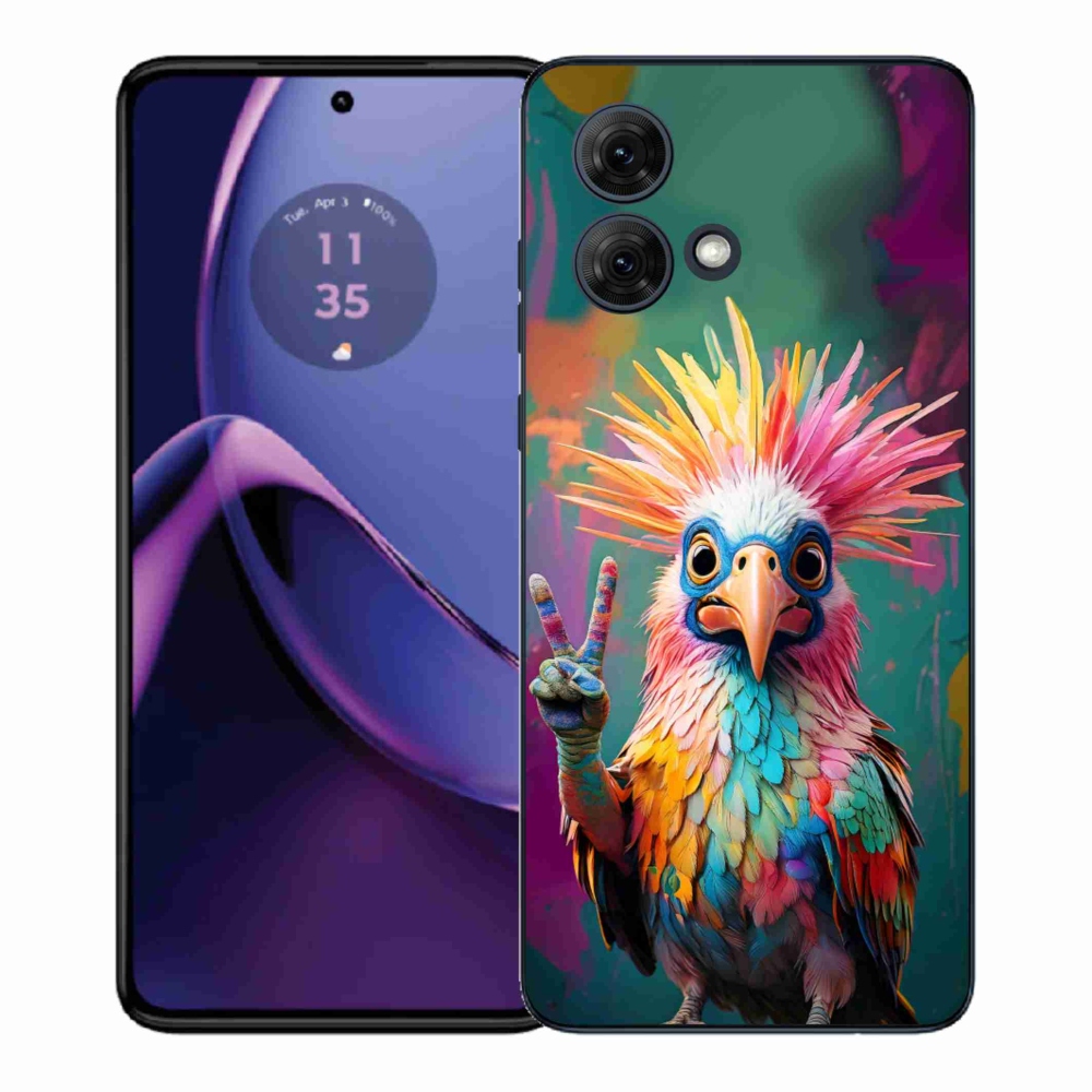 Gelový kryt mmCase na Motorola Moto G84 5G - barevný rebel