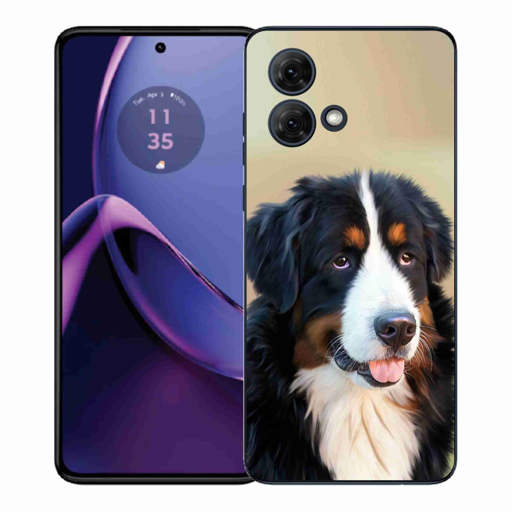 Gelový kryt mmCase na Motorola Moto G84 5G - bernský salašnický pes