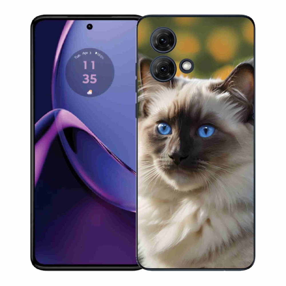 Gelový kryt mmCase na Motorola Moto G84 5G - bílý ragdoll
