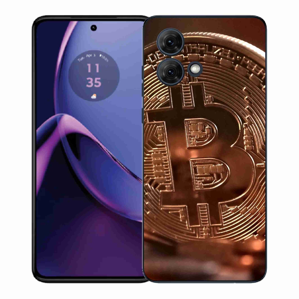 Gelový kryt mmCase na Motorola Moto G84 5G - bitcoin