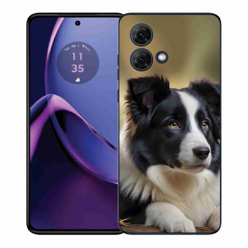 Gelový kryt mmCase na Motorola Moto G84 5G - border kolie 2