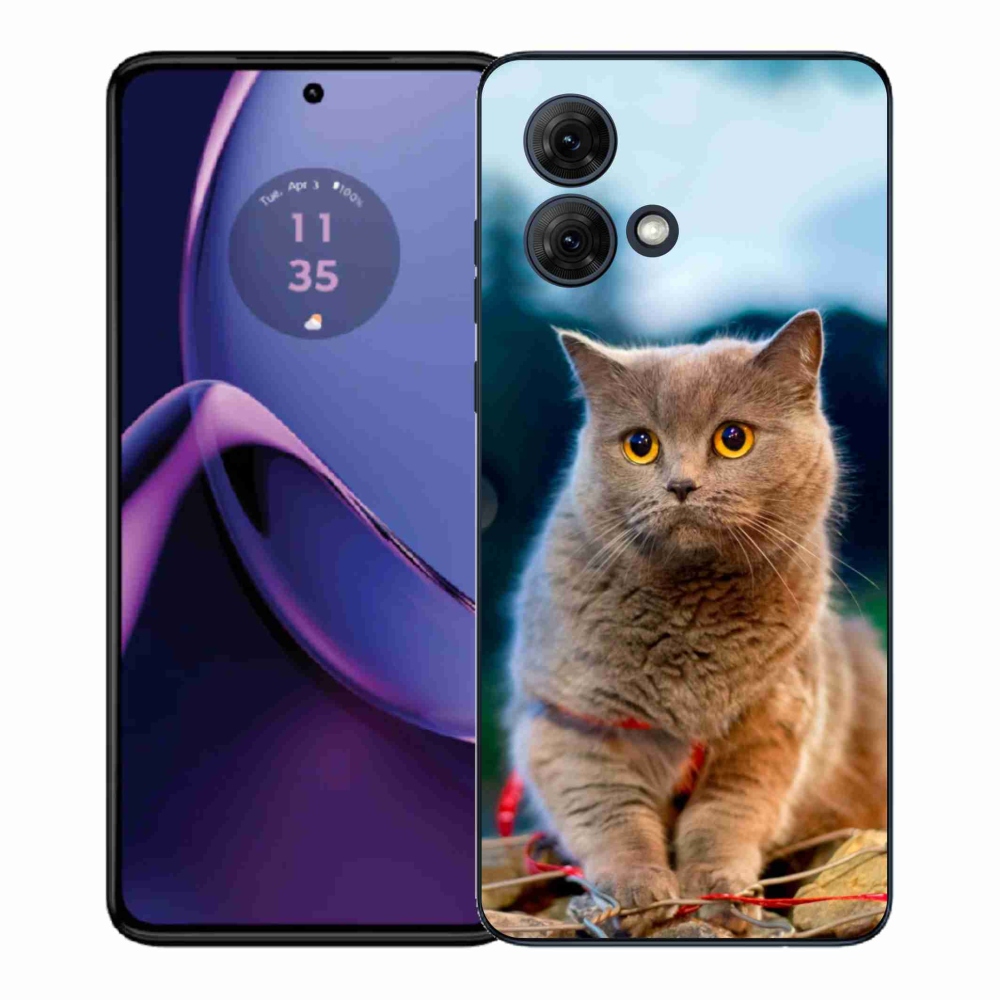 Gelový kryt mmCase na Motorola Moto G84 5G - britská modrá 2