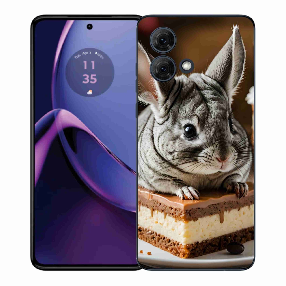 Gelový kryt mmCase na Motorola Moto G84 5G - činčila
