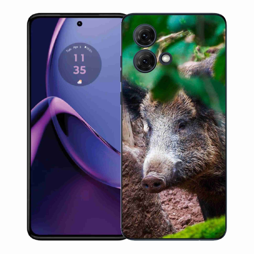 Gelový kryt mmCase na Motorola Moto G84 5G - divoké prase