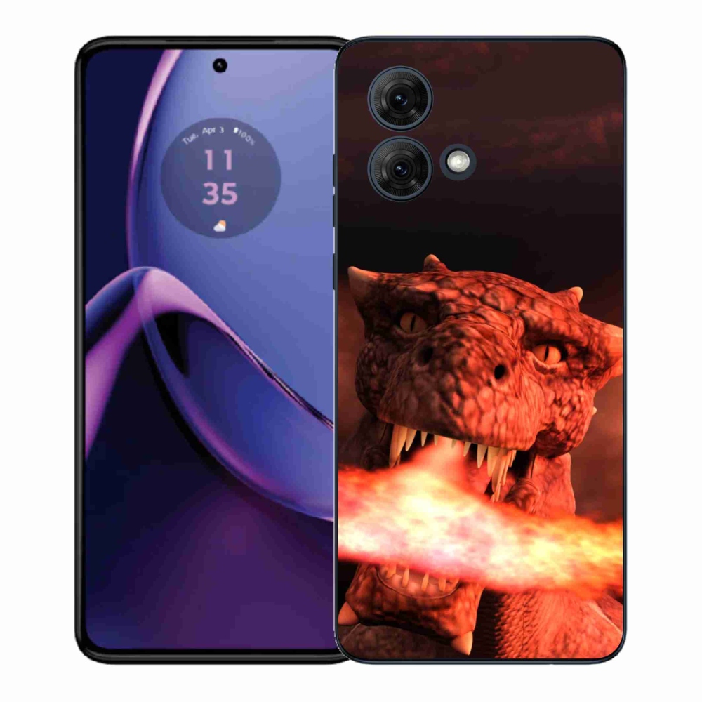 Gelový kryt mmCase na Motorola Moto G84 5G - drak