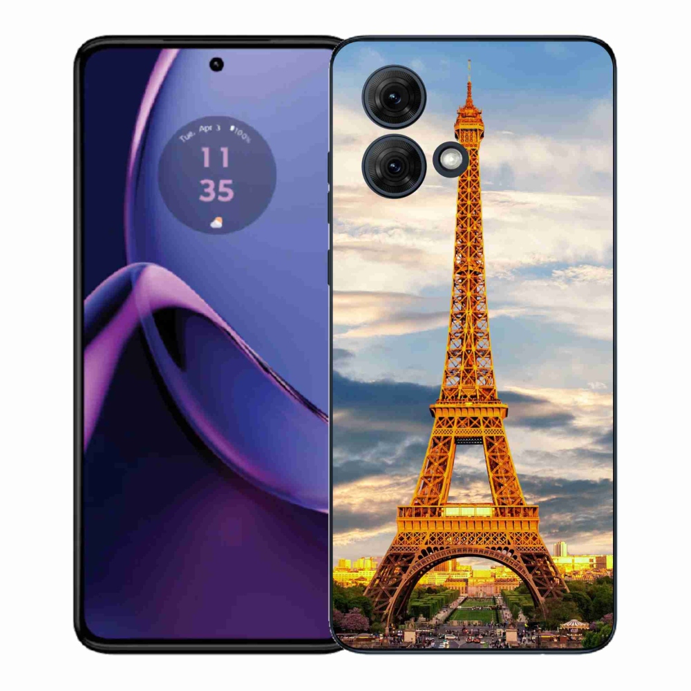 Gelový kryt mmCase na Motorola Moto G84 5G - eiffelova věž 3