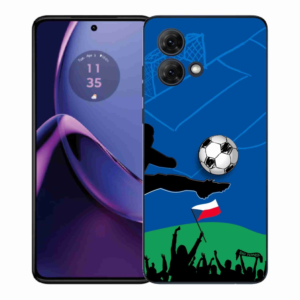 Gelový kryt mmCase na Motorola Moto G84 5G - fanoušci fotbalu