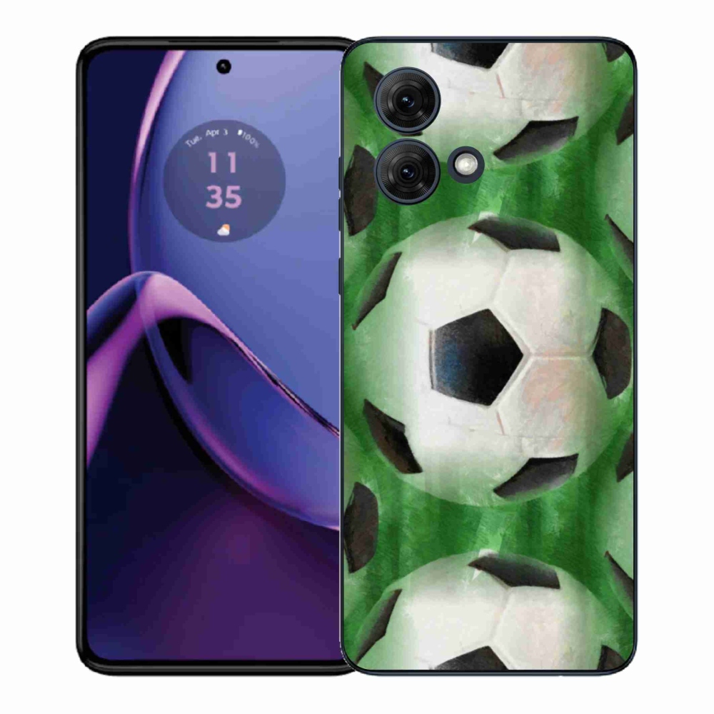 Gelový kryt mmCase na Motorola Moto G84 5G - fotbalový míč