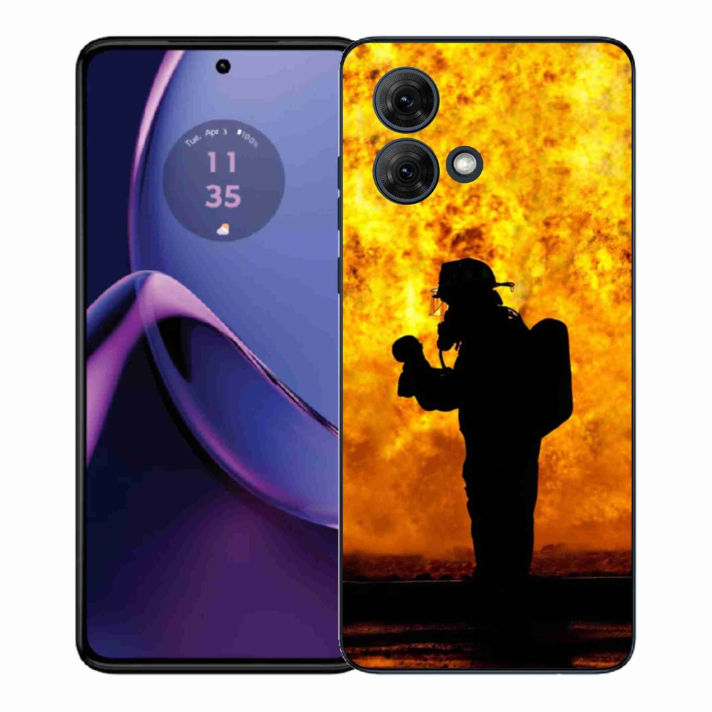 Gelový kryt mmCase na Motorola Moto G84 5G - hasič