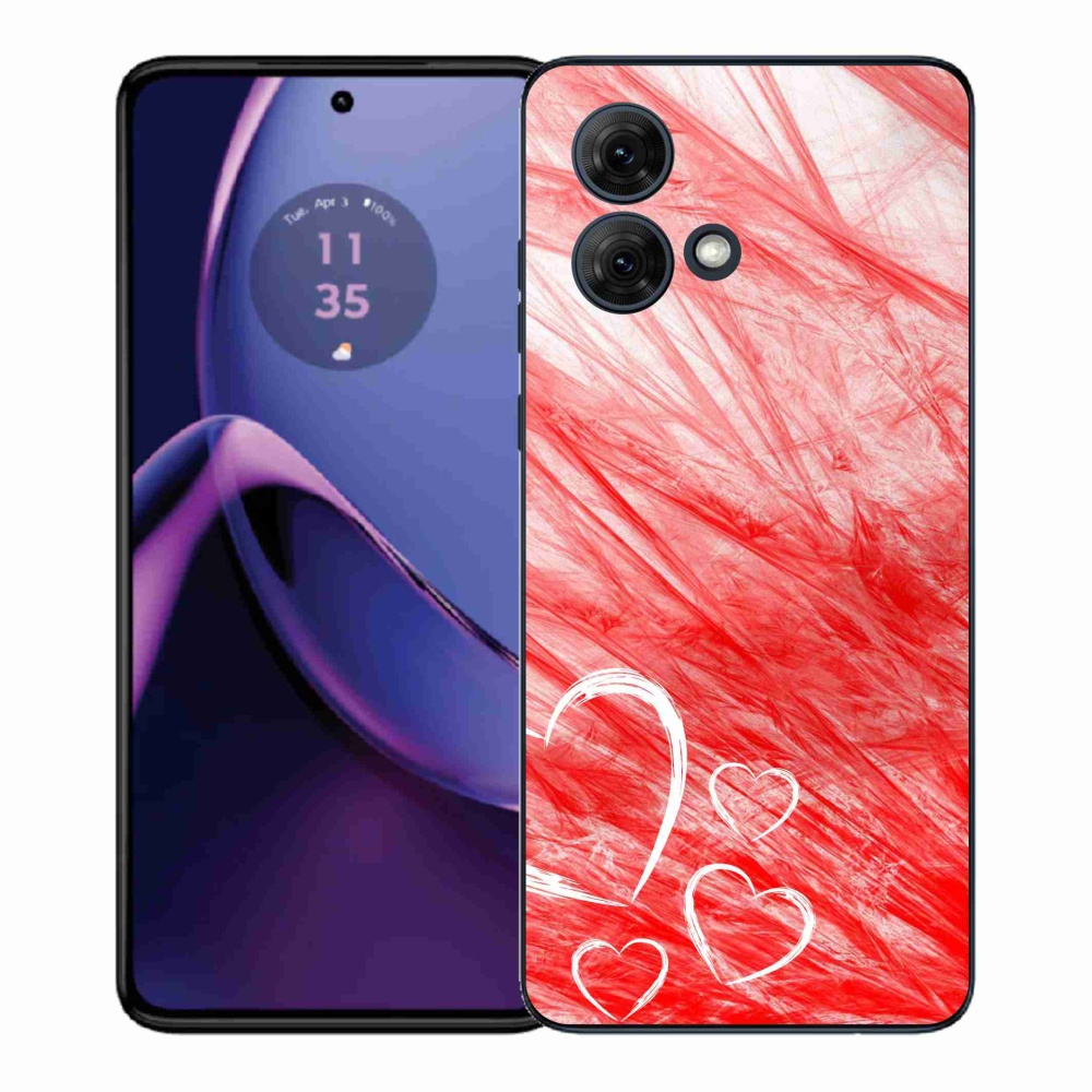 Gelový kryt mmCase na Motorola Moto G84 5G - heart