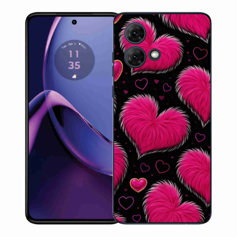 Gelový kryt mmCase na Motorola Moto G84 5G - hebká srdce