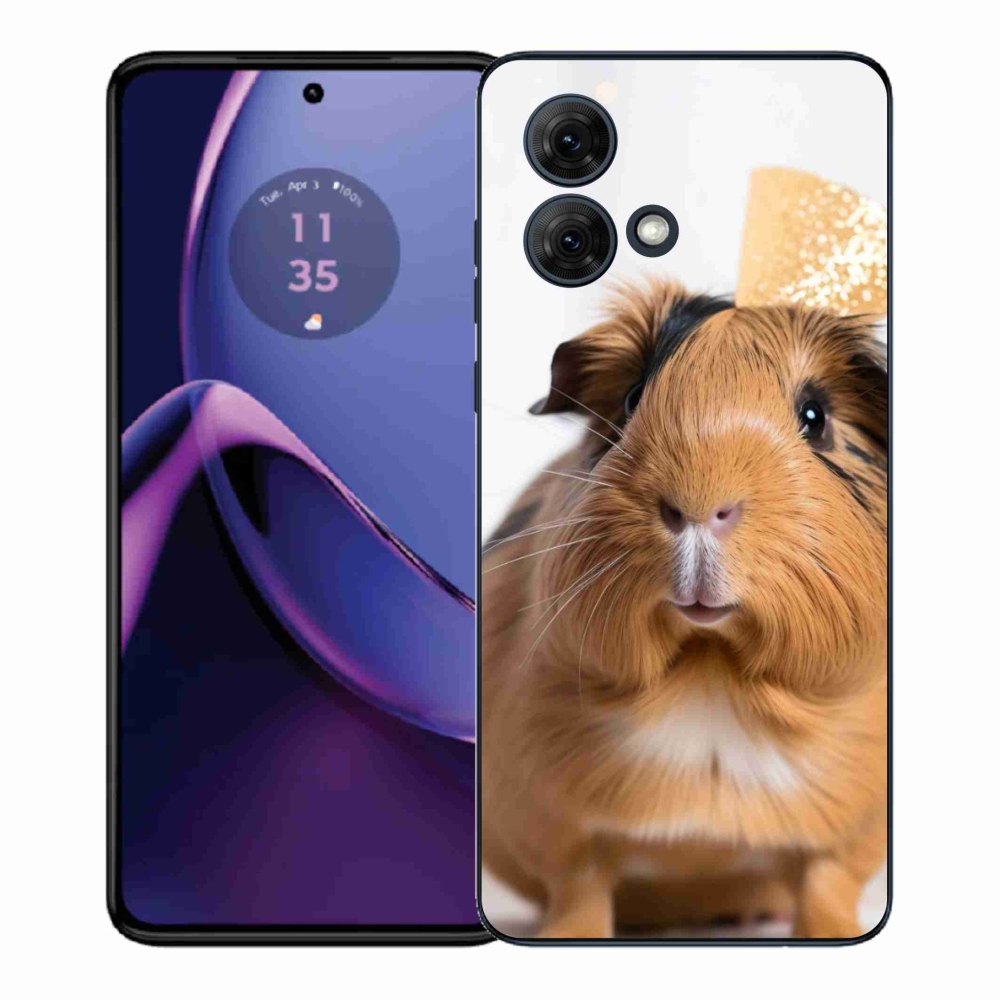 Gelový kryt mmCase na Motorola Moto G84 5G - hnědé morče