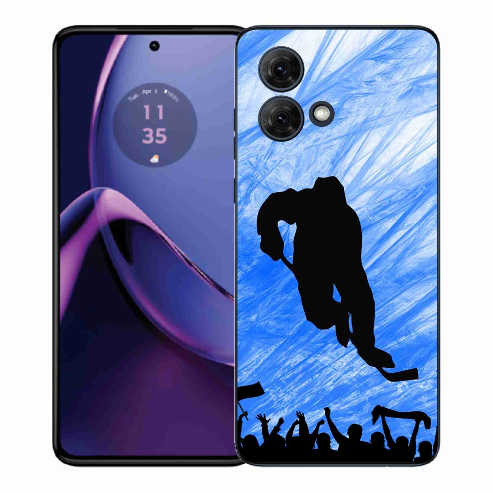 Gelový kryt mmCase na Motorola Moto G84 5G - hokejový hráč