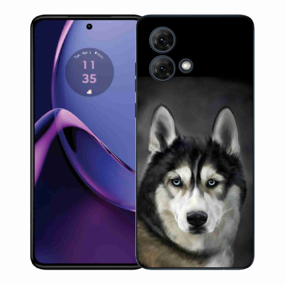 Gelový kryt mmCase na Motorola Moto G84 5G - husky