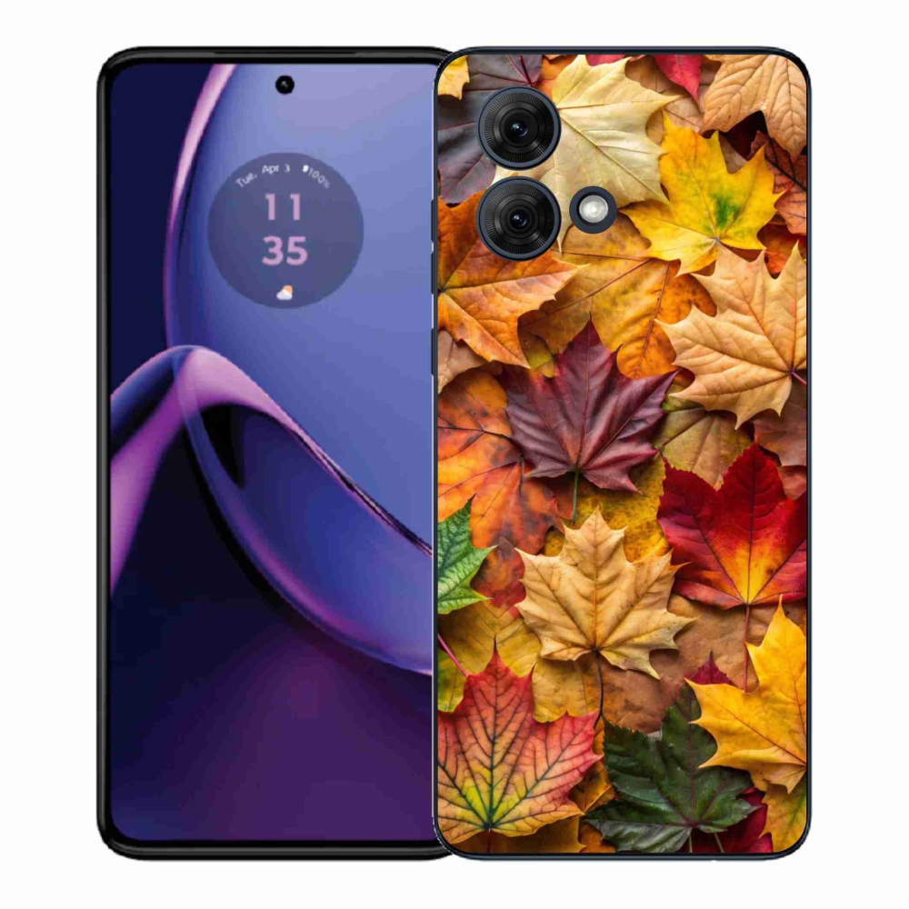 Gelový kryt mmCase na Motorola Moto G84 5G - javorové listy 2