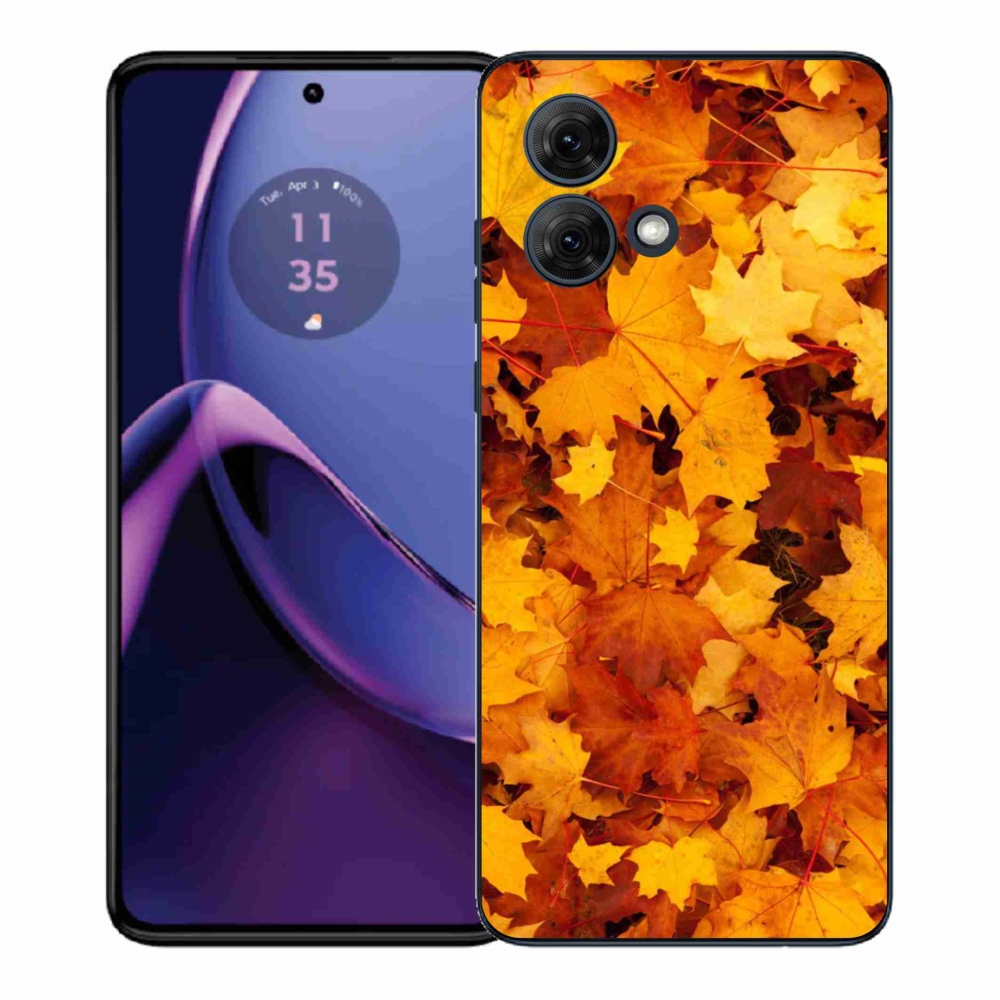 Gelový kryt mmCase na Motorola Moto G84 5G - javorové listy