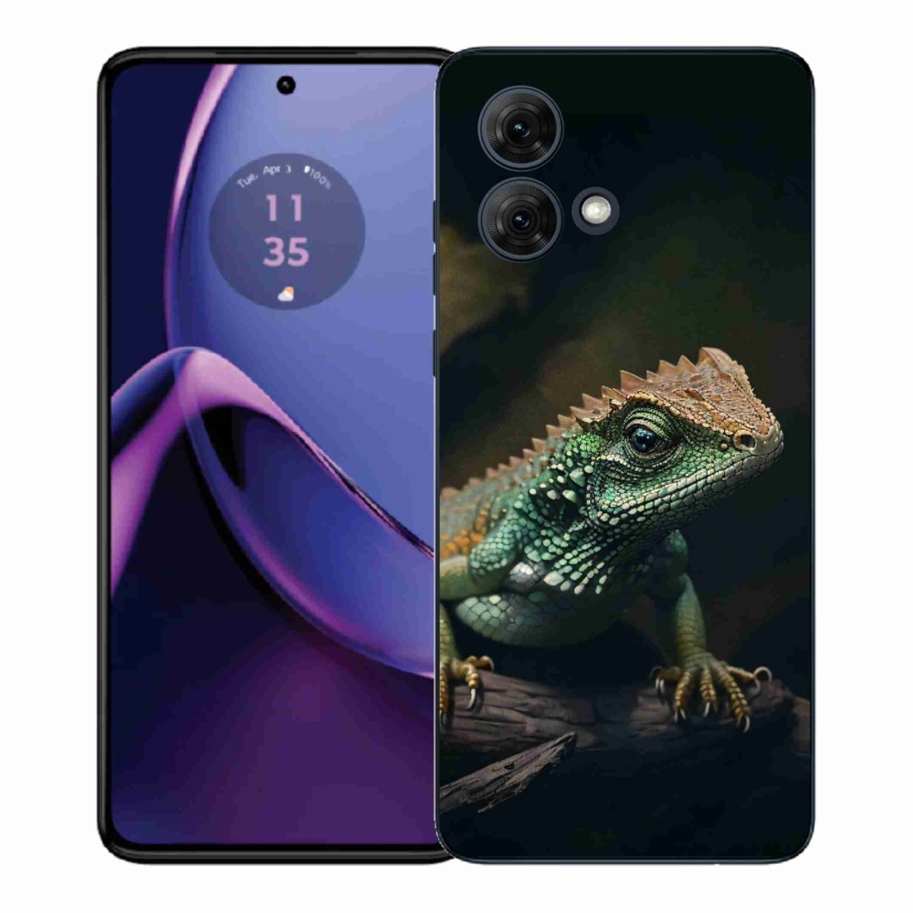 Gelový kryt mmCase na Motorola Moto G84 5G - ještěr