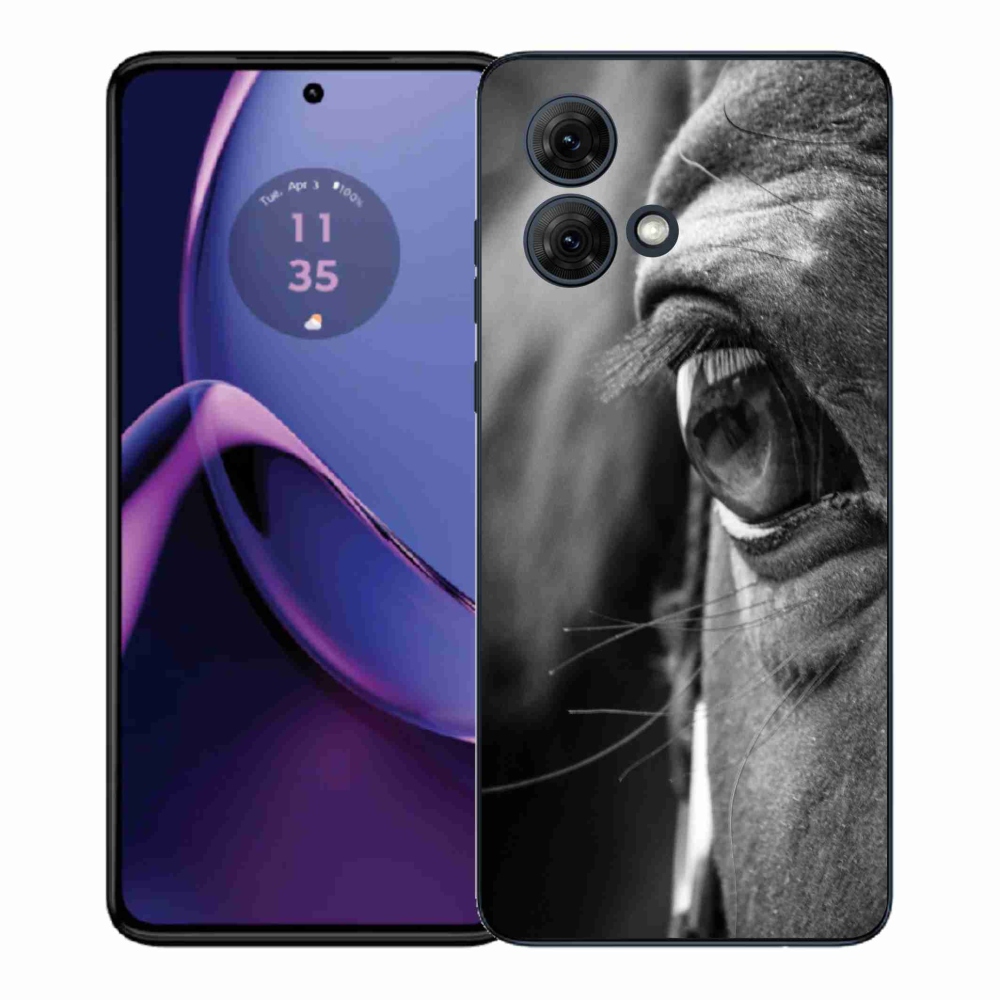 Gelový kryt mmCase na Motorola Moto G84 5G - koňský pohled