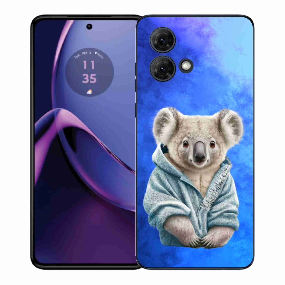 Gelový kryt mmCase na Motorola Moto G84 5G - koala ve svetru