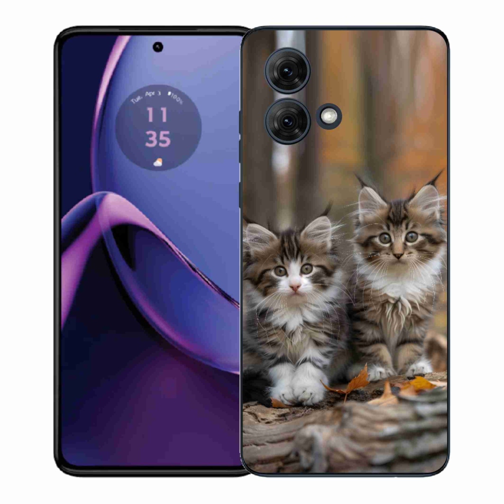 Gelový kryt mmCase na Motorola Moto G84 5G - kočičí duo 3