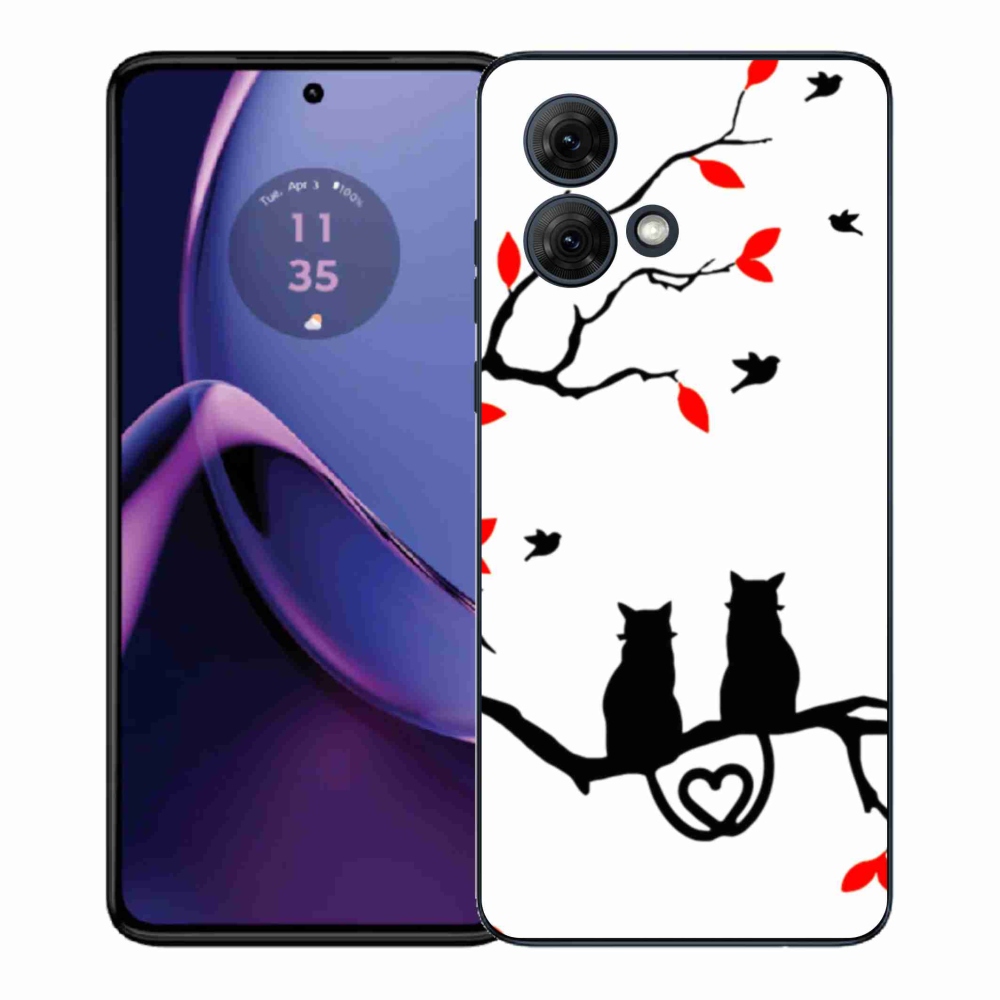 Gelový kryt mmCase na Motorola Moto G84 5G - kočičí láska