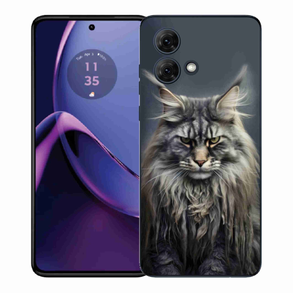 Gelový kryt mmCase na Motorola Moto G84 5G - kočíčí pohled 4
