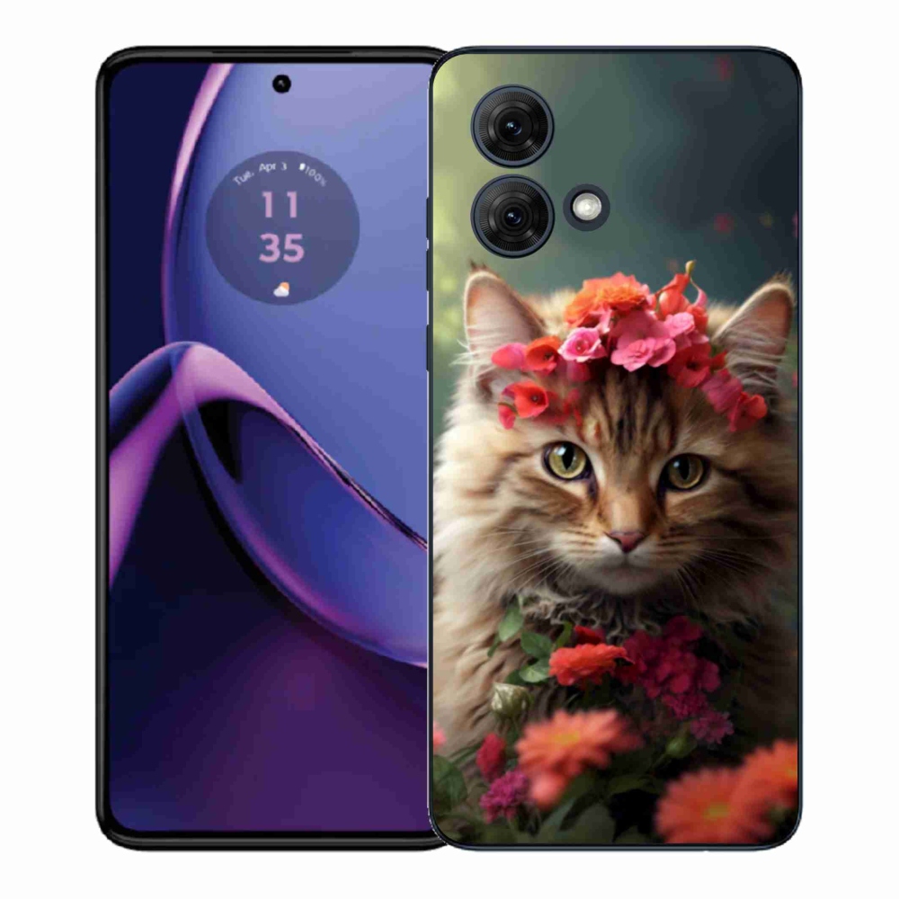 Gelový kryt mmCase na Motorola Moto G84 5G - kočíčí princezna