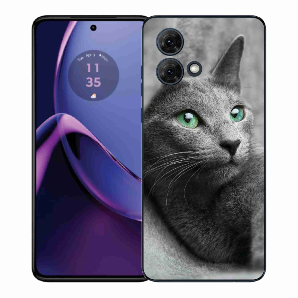 Gelový kryt mmCase na Motorola Moto G84 5G - kočka 2
