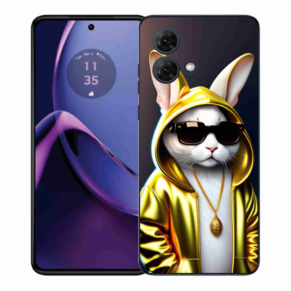 Gelový kryt mmCase na Motorola Moto G84 5G - kočka boss