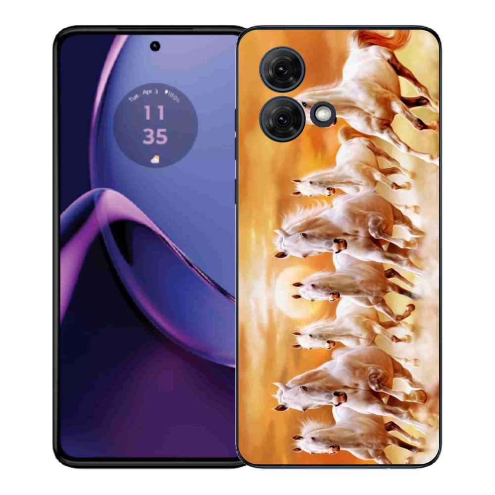 Gelový kryt mmCase na Motorola Moto G84 5G - koně 2