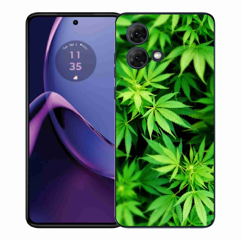 Gelový kryt mmCase na Motorola Moto G84 5G - konopí 3