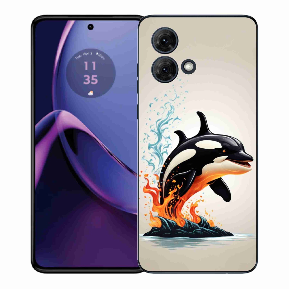 Gelový kryt mmCase na Motorola Moto G84 5G - kosatka