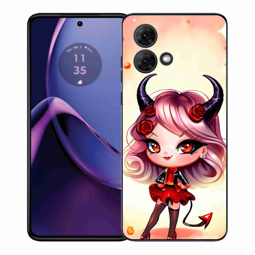 Gelový kryt mmCase na Motorola Moto G84 5G - kreslená čertice