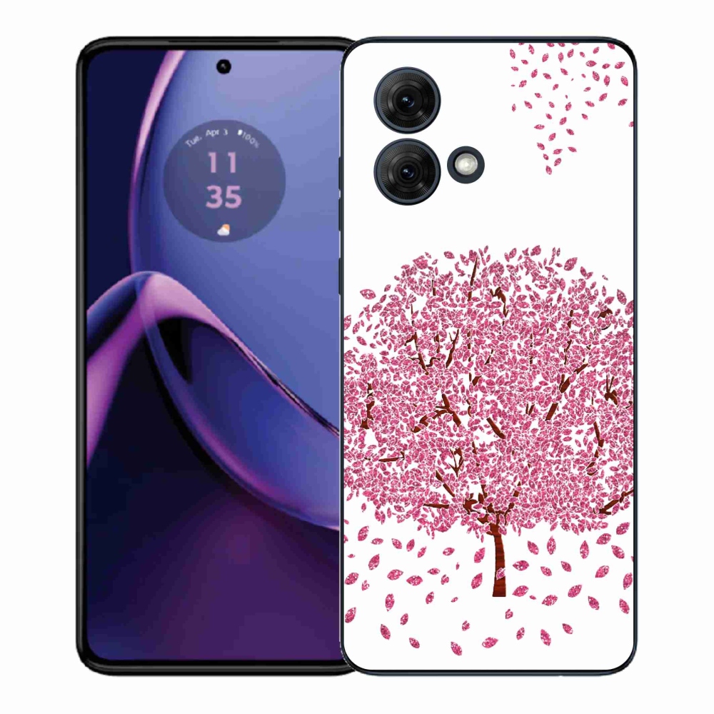 Gelový kryt mmCase na Motorola Moto G84 5G - kreslený strom s listy