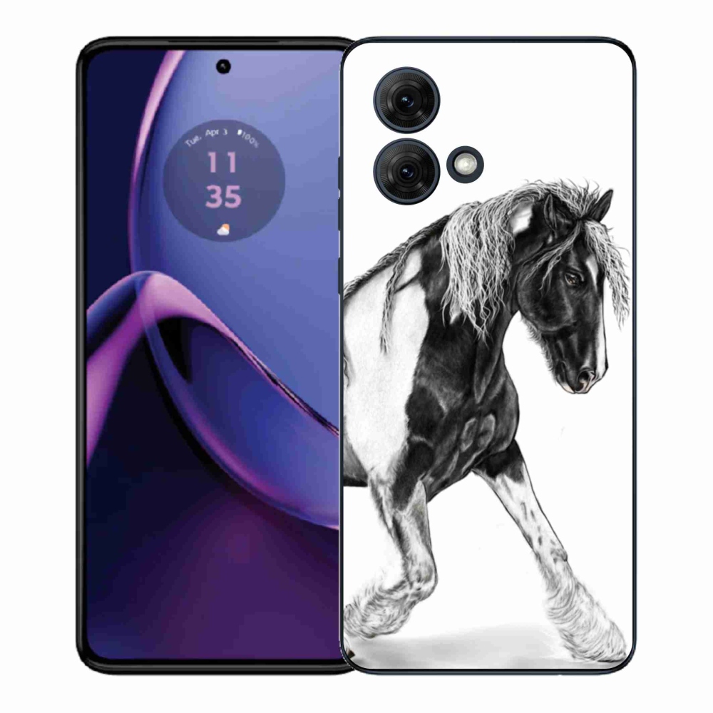 Gelový kryt mmCase na Motorola Moto G84 5G - kůň