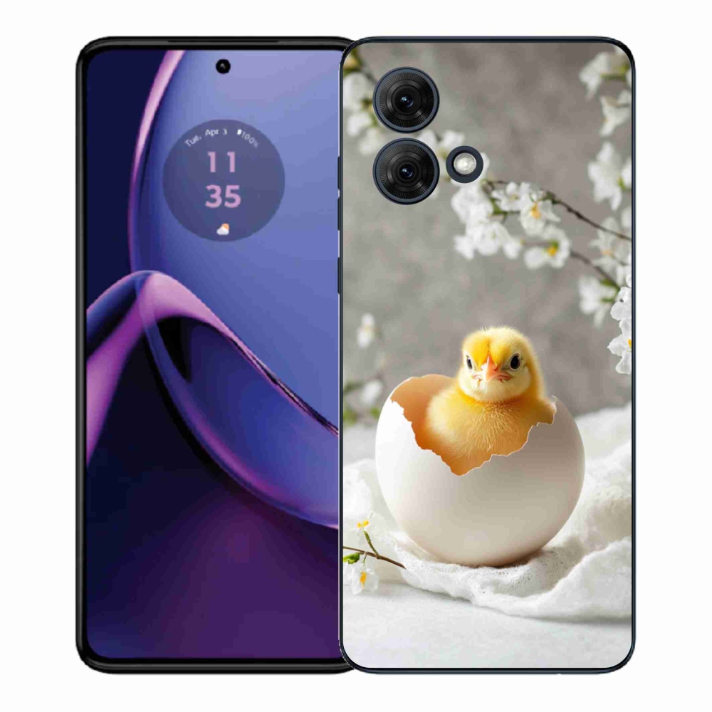 Gelový kryt mmCase na Motorola Moto G84 5G - kuřátko